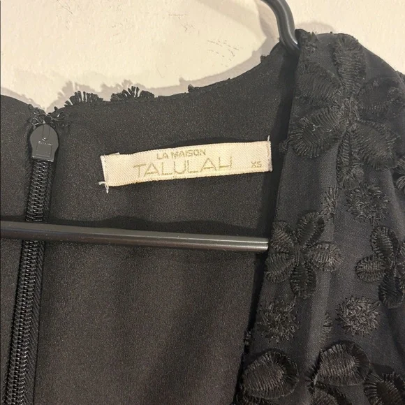 La Maison Talulah Limousine Black Floral Embroidery Dress - Picture 6 of 10